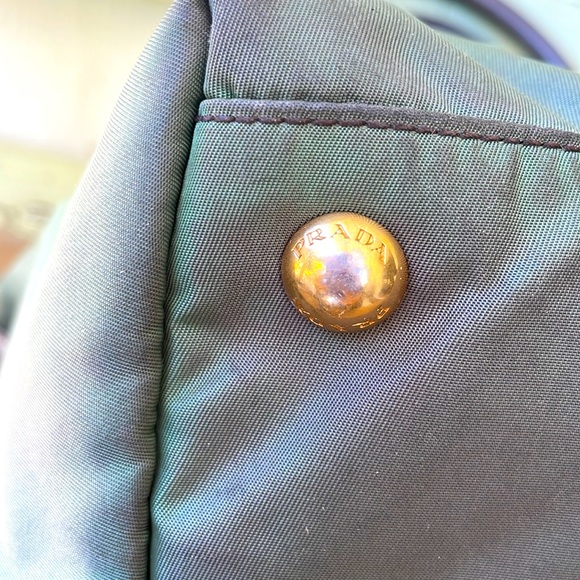 🍉SOLD🍉Prada green tessuto two way tote - Picture 9 of 17